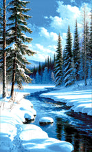 Lade das Bild in den Galerie-Viewer, Stickpackung mit Perlen "Frostiger Morgen"