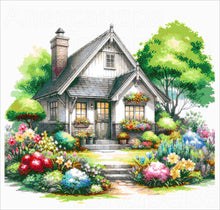 Lade das Bild in den Galerie-Viewer, Stickpackung mit Perlen "Gemütliche Ecke"