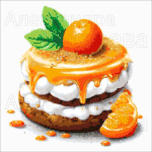 Lade das Bild in den Galerie-Viewer, Stickpackung mit Perlen "Mandarinen-Dessert"