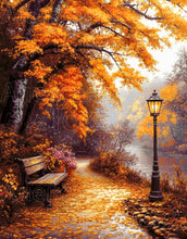 Lade das Bild in den Galerie-Viewer, Stickpackung mit Perlen "Park am Fluss"