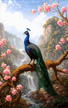 Lade das Bild in den Galerie-Viewer, Stickpackung mit Perlen "Pfauen auf der Sakura. Teil 2"