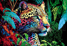 Lade das Bild in den Galerie-Viewer, Stickpackung mit Perlen "Regenbogen Leopard"
