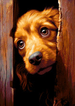 Lade das Bild in den Galerie-Viewer, Stickpackung mit Perlen "Spaniel"