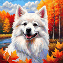 Lade das Bild in den Galerie-Viewer, Stickpackung mit Perlen "Spitz im Laub"