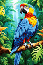 Lade das Bild in den Galerie-Viewer, Stickpackung mit Perlen "Tropischer Papagei"