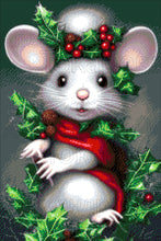Lade das Bild in den Galerie-Viewer, Stickpackung mit Perlen "Weihnachtsmäuschen"