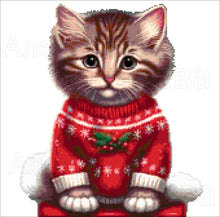 Lade das Bild in den Galerie-Viewer, Stickpackung mit Perlen "Weihnachtsstil"