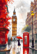 Lade das Bild in den Galerie-Viewer, Stickpackung mit Perlen "herbstliches London"