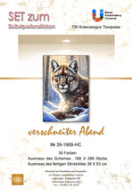 Lade das Bild in den Galerie-Viewer, Stickpackung mit Perlen "verschneiter Abend"