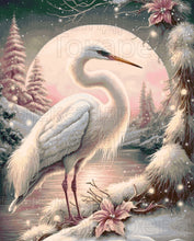 Lade das Bild in den Galerie-Viewer, Stickpackung mit Perlen "weißer Reiher"