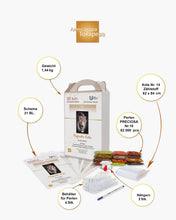 Lade das Bild in den Galerie-Viewer, Stickpackung mit Perlen "Magischer Kater"