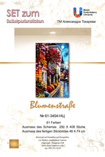 Lade das Bild in den Galerie-Viewer, Stickpackung mit Perlen "Blumenstraße"