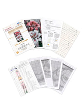 Lade das Bild in den Galerie-Viewer, Stickpackung mit Perlen "Lilien mit Tautropfen"