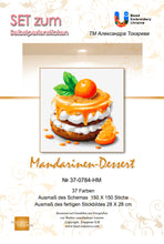 Lade das Bild in den Galerie-Viewer, Stickpackung mit Perlen "Mandarinen-Dessert"