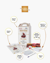 Lade das Bild in den Galerie-Viewer, Stickpackung mit Perlen "Pferd mit Schleife"