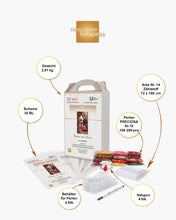 Lade das Bild in den Galerie-Viewer, Stickpackung mit Perlen "Rosen am Haus"