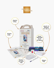 Lade das Bild in den Galerie-Viewer, Stickpackung mit Perlen "Sakura am See"