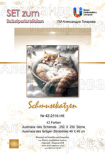 Lade das Bild in den Galerie-Viewer, Stickpackung mit Perlen "Schmusekatzen"