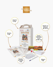 Lade das Bild in den Galerie-Viewer, Stickpackung mit Perlen "Spatzen mit Mützen"