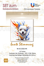 Lade das Bild in den Galerie-Viewer, Stickpackung mit Perlen "bunte Stimmung"