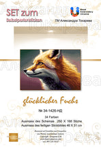 Lade das Bild in den Galerie-Viewer, Stickpackung mit Perlen "glücklicher Fuchs"