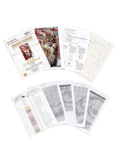 Lade das Bild in den Galerie-Viewer, Stickpackung mit Perlen "Die Katze im Schneeballstrauch"