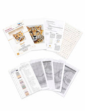 Lade das Bild in den Galerie-Viewer, Stickpackung mit Perlen "Gepard"