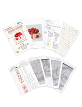 Lade das Bild in den Galerie-Viewer, Stickpackung mit Perlen "Kirsch-Käsekuchen"