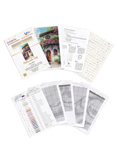 Lade das Bild in den Galerie-Viewer, Stickpackung mit Perlen "Malerischer Hof"