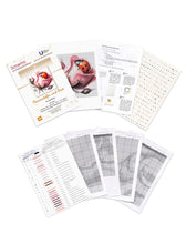 Lade das Bild in den Galerie-Viewer, Stickpackung mit Perlen "Marienkäfer und Rose"