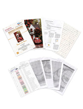 Lade das Bild in den Galerie-Viewer, Stickpackung mit Perlen "Rosen am Haus"