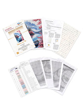 Lade das Bild in den Galerie-Viewer, Stickpackung mit Perlen "Sakura am See"