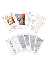 Lade das Bild in den Galerie-Viewer, Stickpackung mit Perlen "Spitz im Laub"