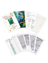 Lade das Bild in den Galerie-Viewer, Stickpackung mit Perlen "Tropischer Papagei"