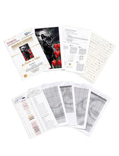 Lade das Bild in den Galerie-Viewer, Stickpackung mit Perlen "der Panter in Tulpen"