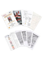 Lade das Bild in den Galerie-Viewer, Stickpackung mit Perlen "verschneite Weihnachten"