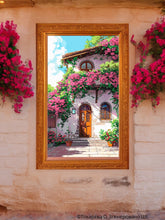 Lade das Bild in den Galerie-Viewer, Stickpackung mit Perlen "Malerischer Hof"