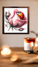 Lade das Bild in den Galerie-Viewer, Stickpackung mit Perlen "Marienkäfer und Rose"