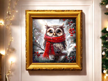 Lade das Bild in den Galerie-Viewer, Stickpackung mit Perlen "Neujahrs-Eule"