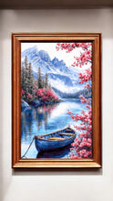 Lade das Bild in den Galerie-Viewer, Stickpackung mit Perlen "Sakura am See"