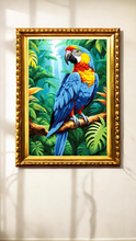 Lade das Bild in den Galerie-Viewer, Stickpackung mit Perlen "Tropischer Papagei"