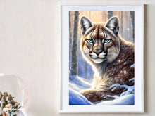 Lade das Bild in den Galerie-Viewer, Stickpackung mit Perlen "verschneiter Abend"