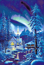 Lade das Bild in den Galerie-Viewer, Stickpackung mit Perlen "Abendspaziergang"