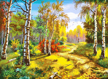 Lade das Bild in den Galerie-Viewer, Stickpackung mit Perlen "Birkenhain"