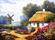 Lade das Bild in den Galerie-Viewer, Stickpackung mit Perlen "Blumen-Regenbogen"