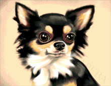 Lade das Bild in den Galerie-Viewer, Stickpackung mit Perlen "Chihuahua"