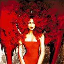 Lade das Bild in den Galerie-Viewer, Stickpackung mit Perlen "Die Lady"