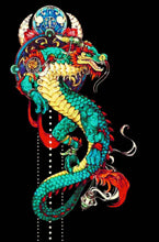 Lade das Bild in den Galerie-Viewer, Stickpackung mit Perlen "Drachen"