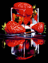 Lade das Bild in den Galerie-Viewer, Stickpackung mit Perlen "Erdbeeren"