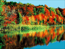 Lade das Bild in den Galerie-Viewer, Stickpackung mit Perlen "Farben des Herbstes"